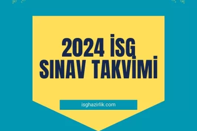2024 İSG/1 Sınavı Ne Zaman? 1 2024 İSG/1 Sınavı Ne Zaman?